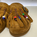 Metisse sabot perle sued color cuoio