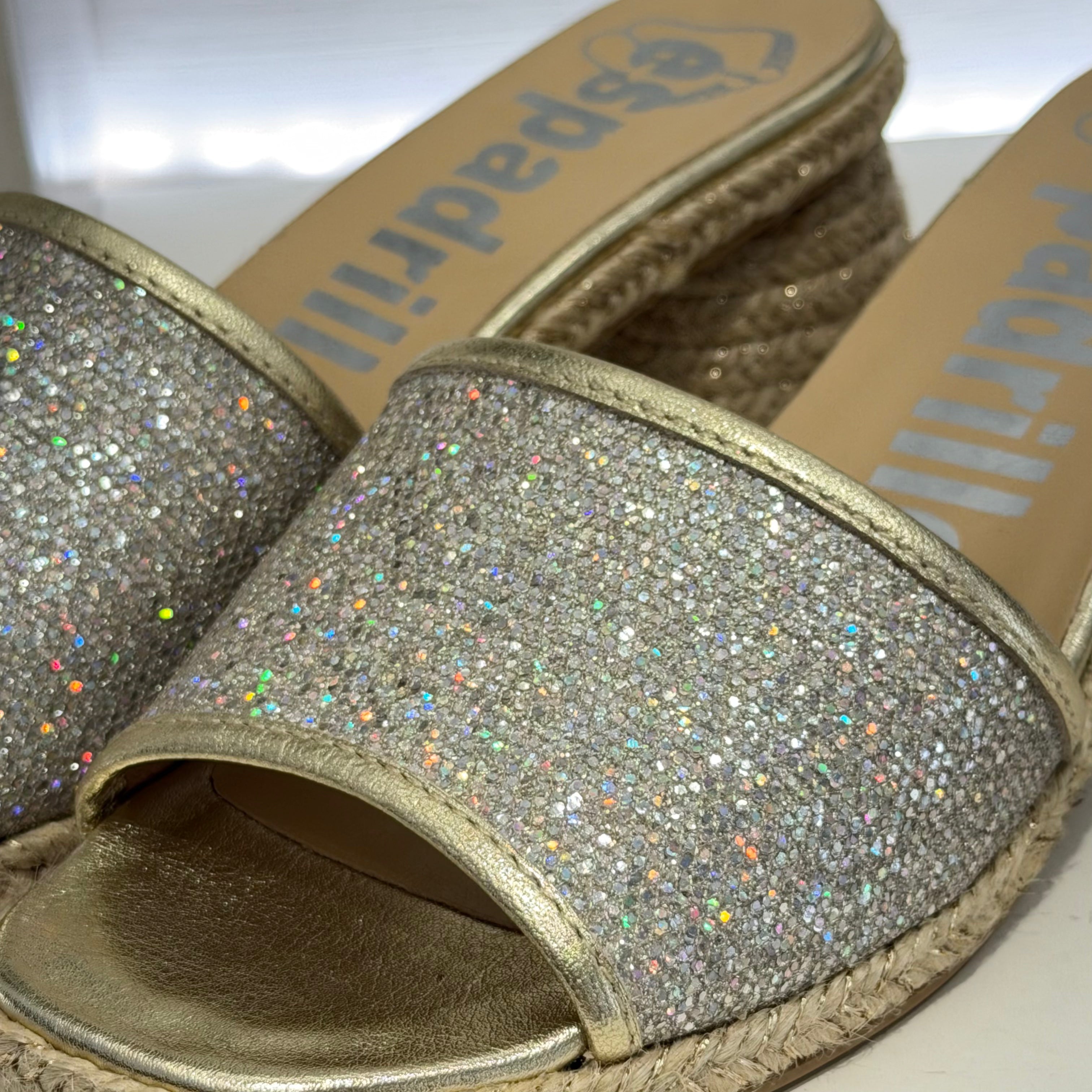 Espadrilles ciabatta LILLI MACAO fascia glitter