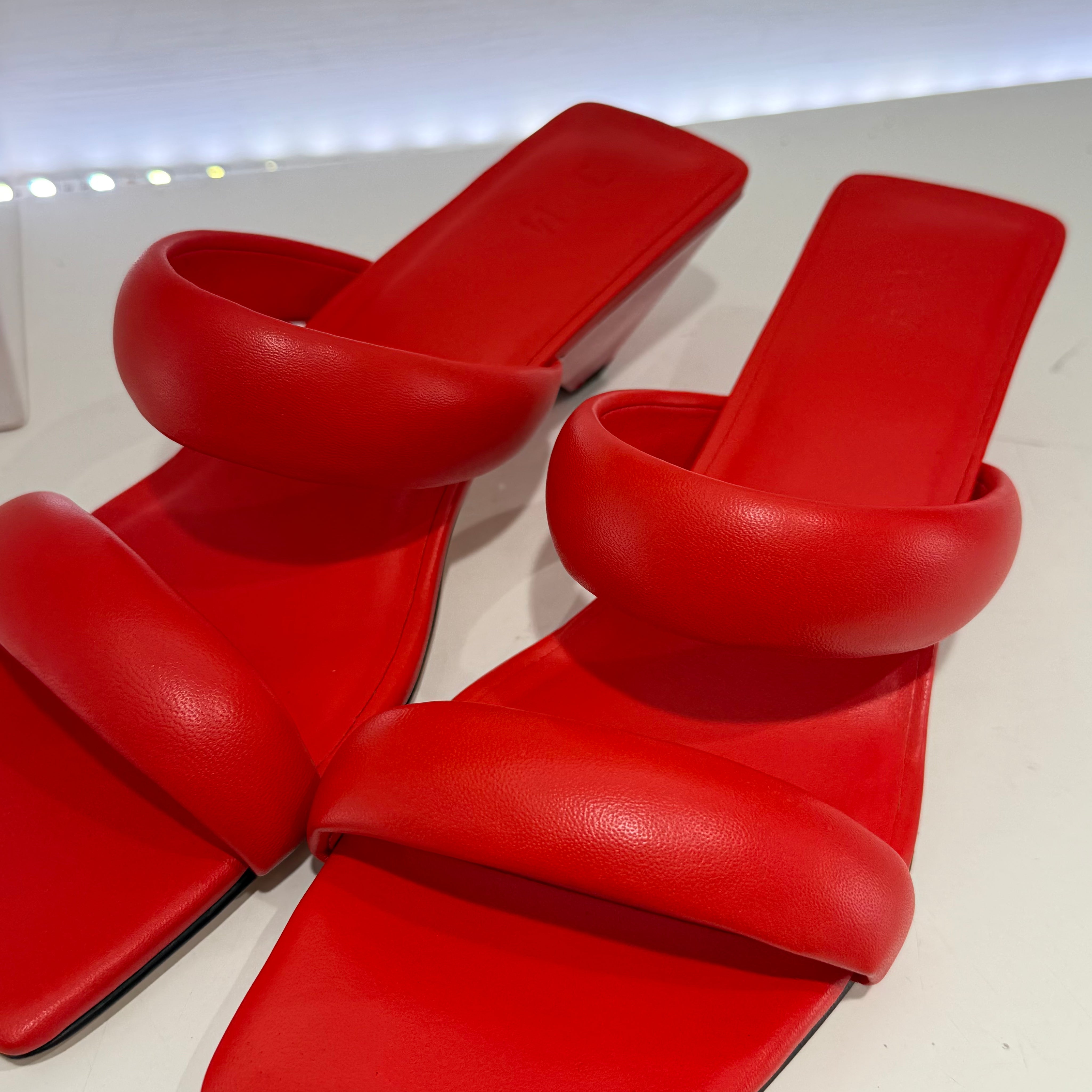 JVAM Ciabatta TRIANGOLO rossa tacco 4 cm