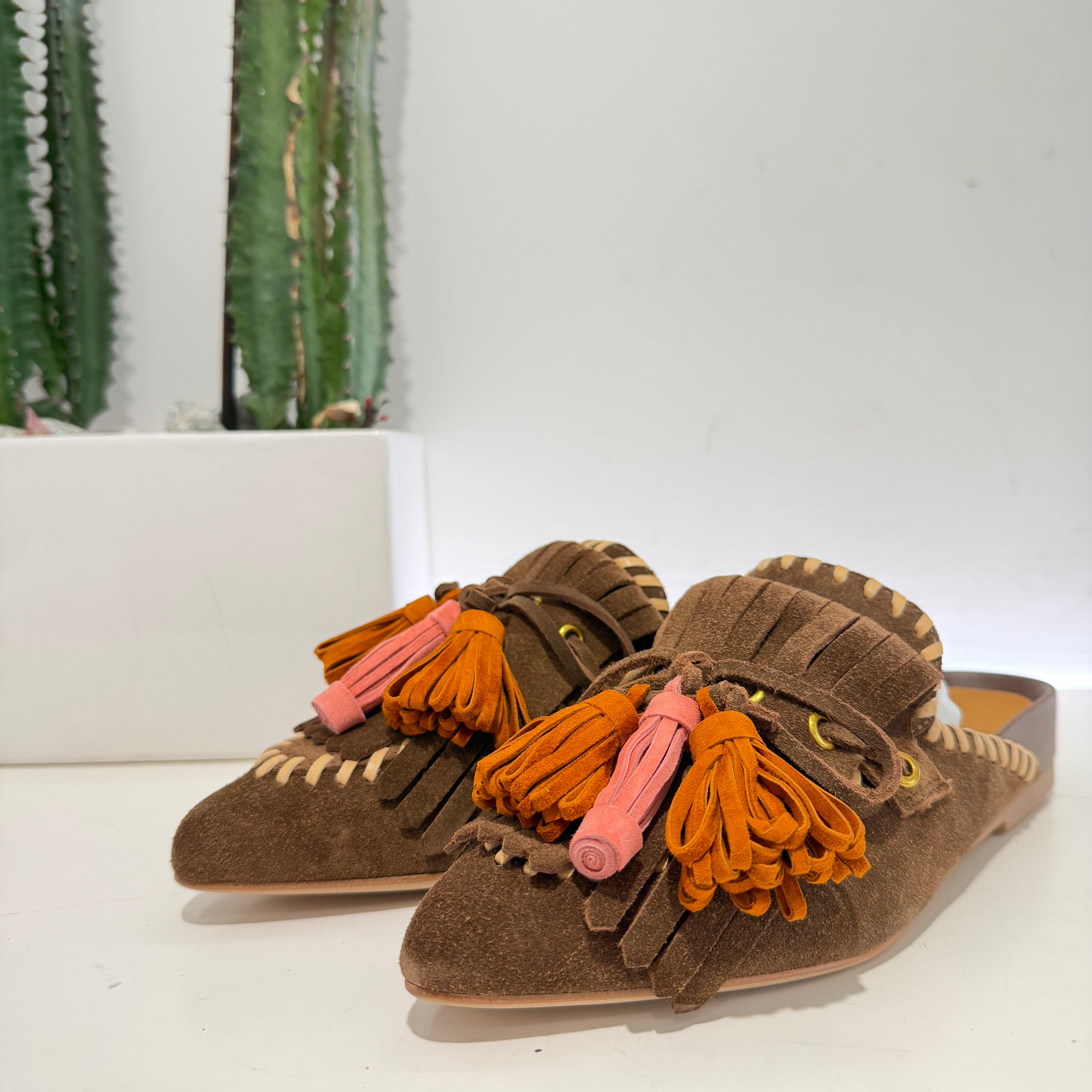 Bruno Premi sabot suede moka/beige