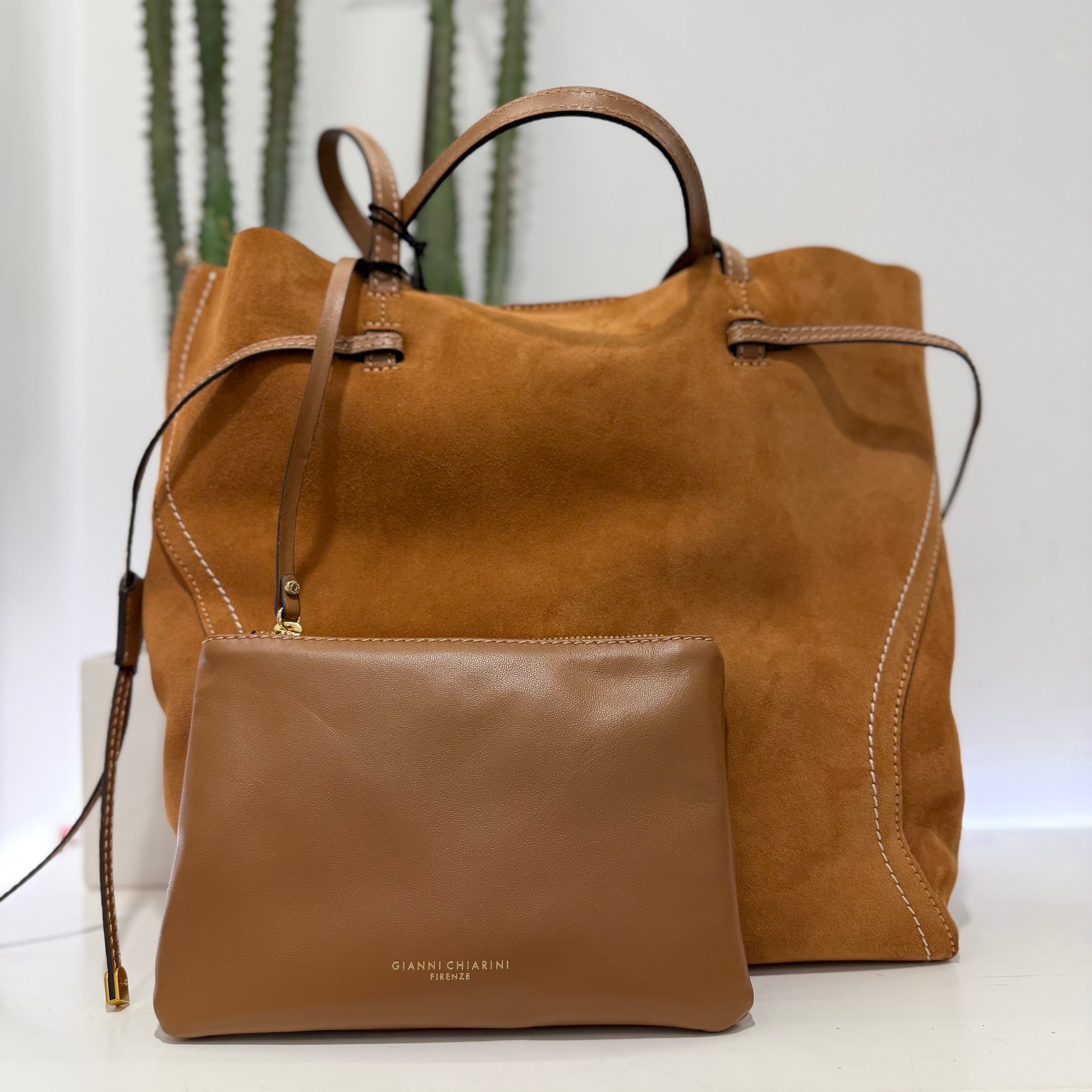 Gianni Chiarini borsa VIOLETTE caramel dimensione grande