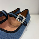 Bibilou ballerina denim strass