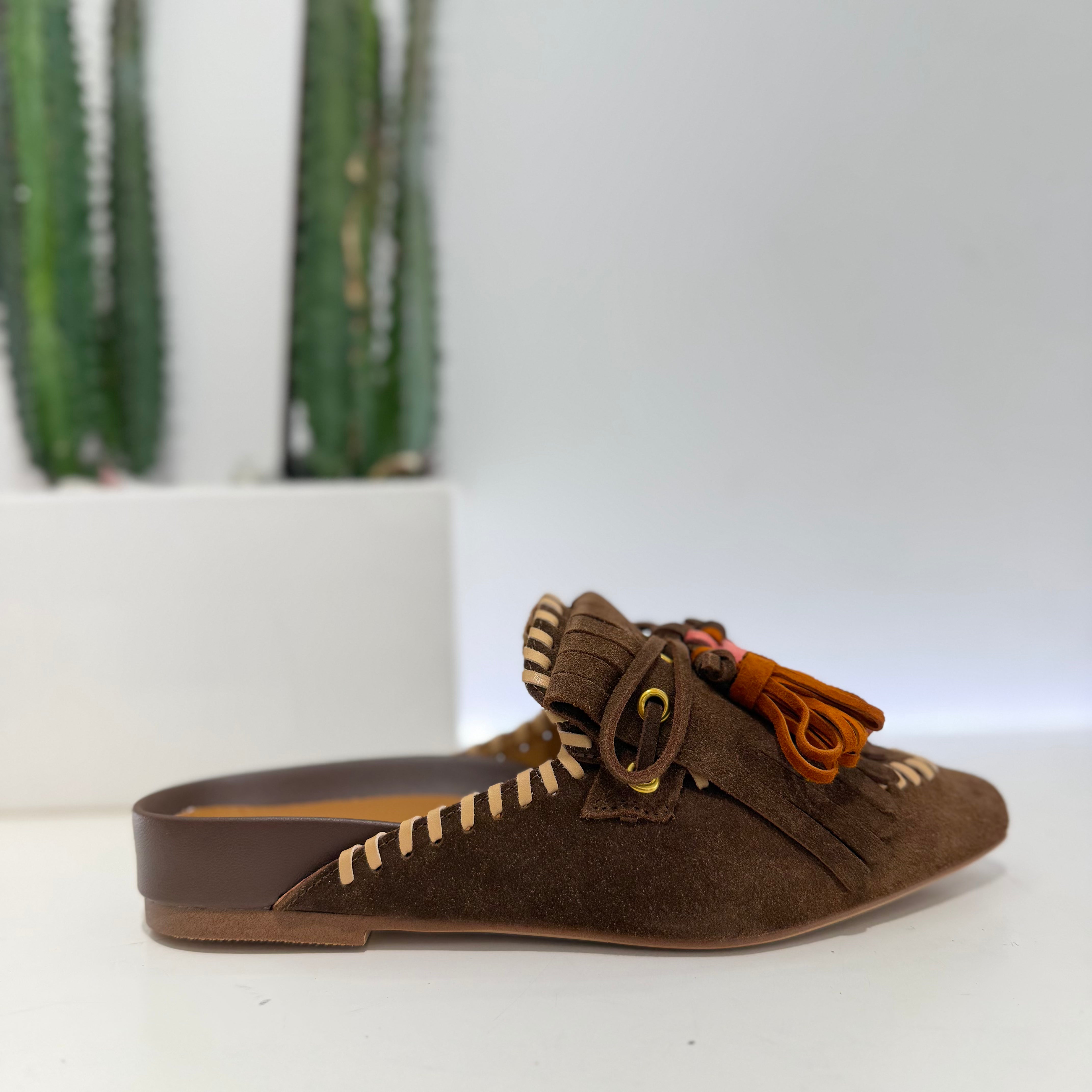 Bruno Premi sabot suede moka/beige