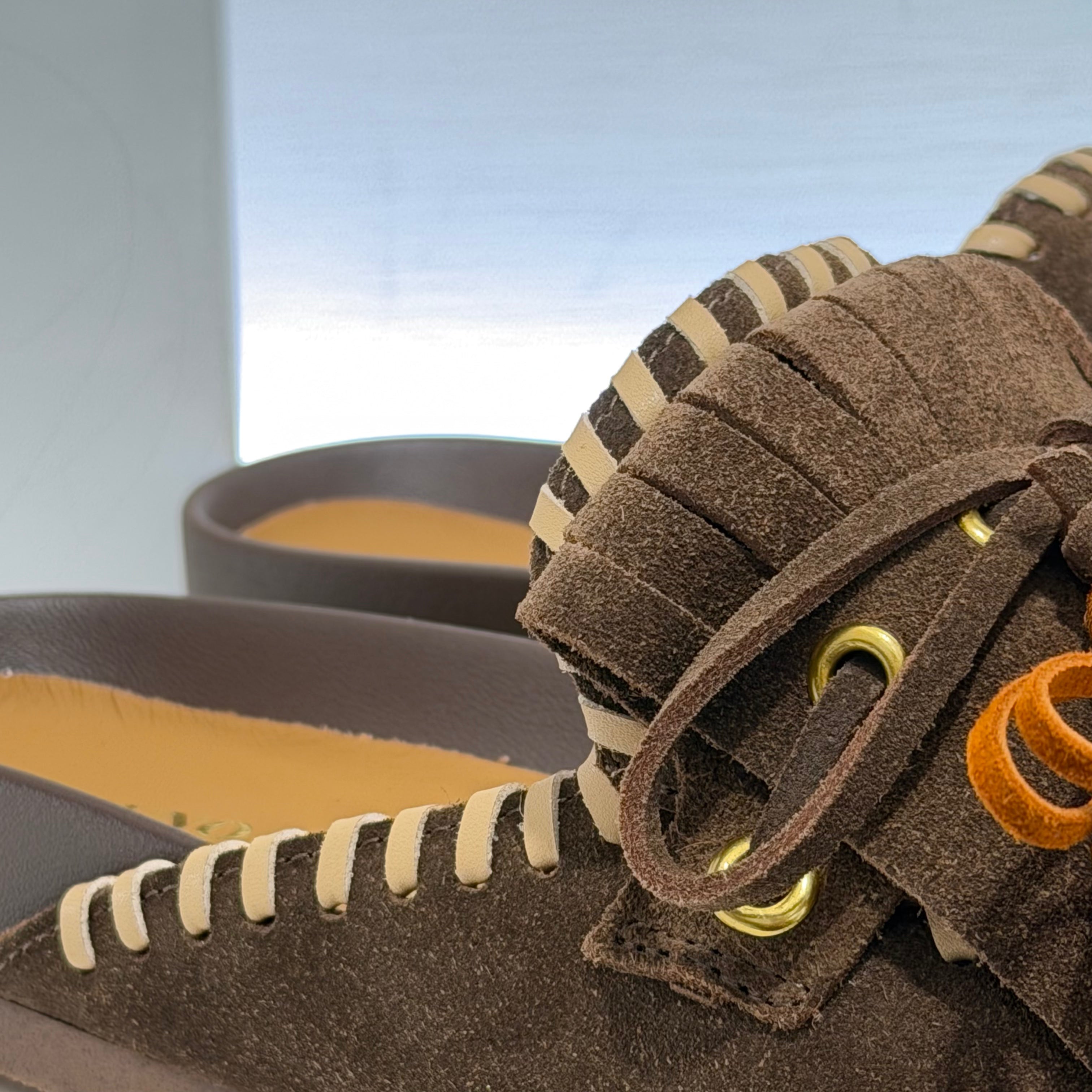 Bruno Premi sabot suede moka/beige