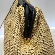 Borsa POUCH NATURAL RAFIA