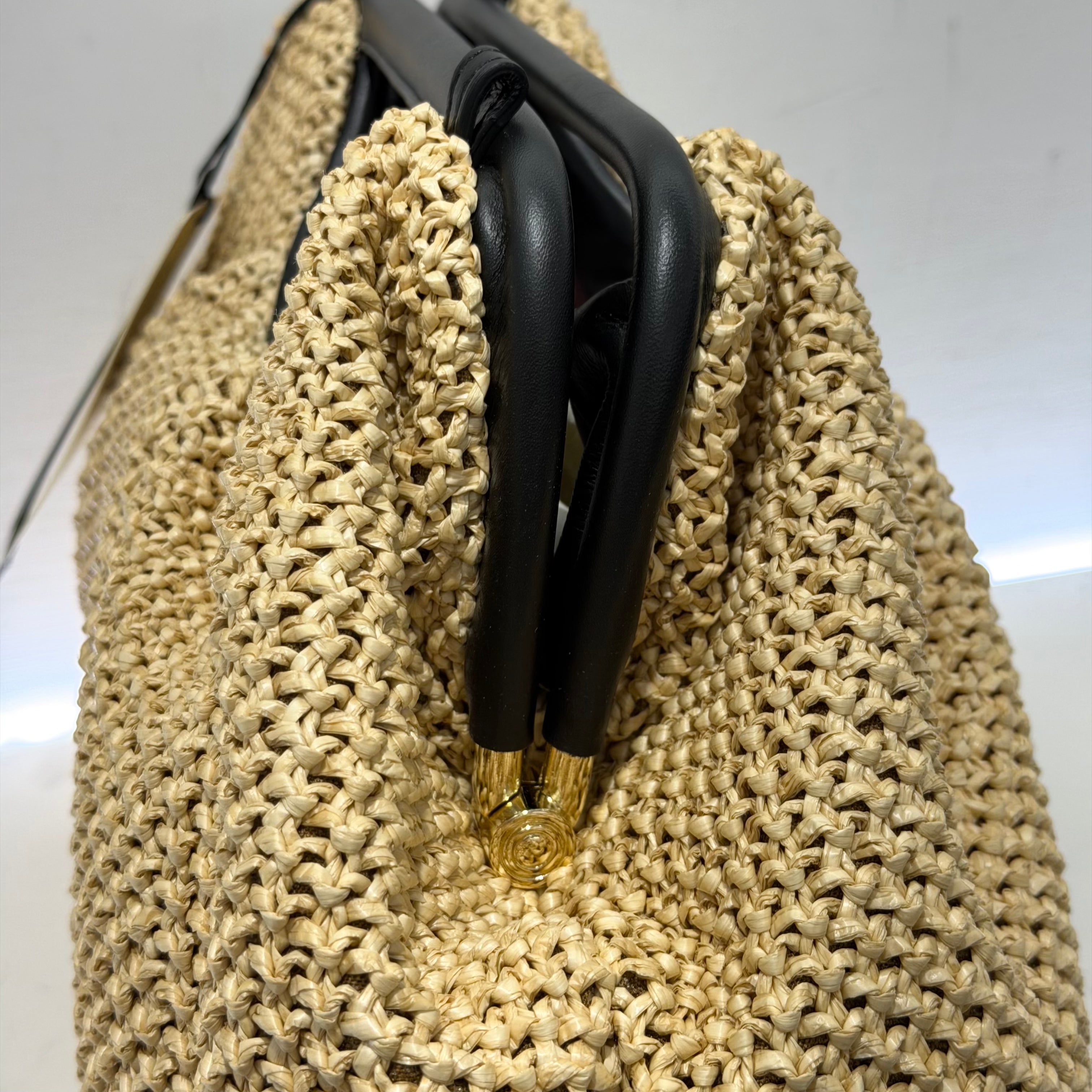 Borsa POUCH NATURAL RAFIA