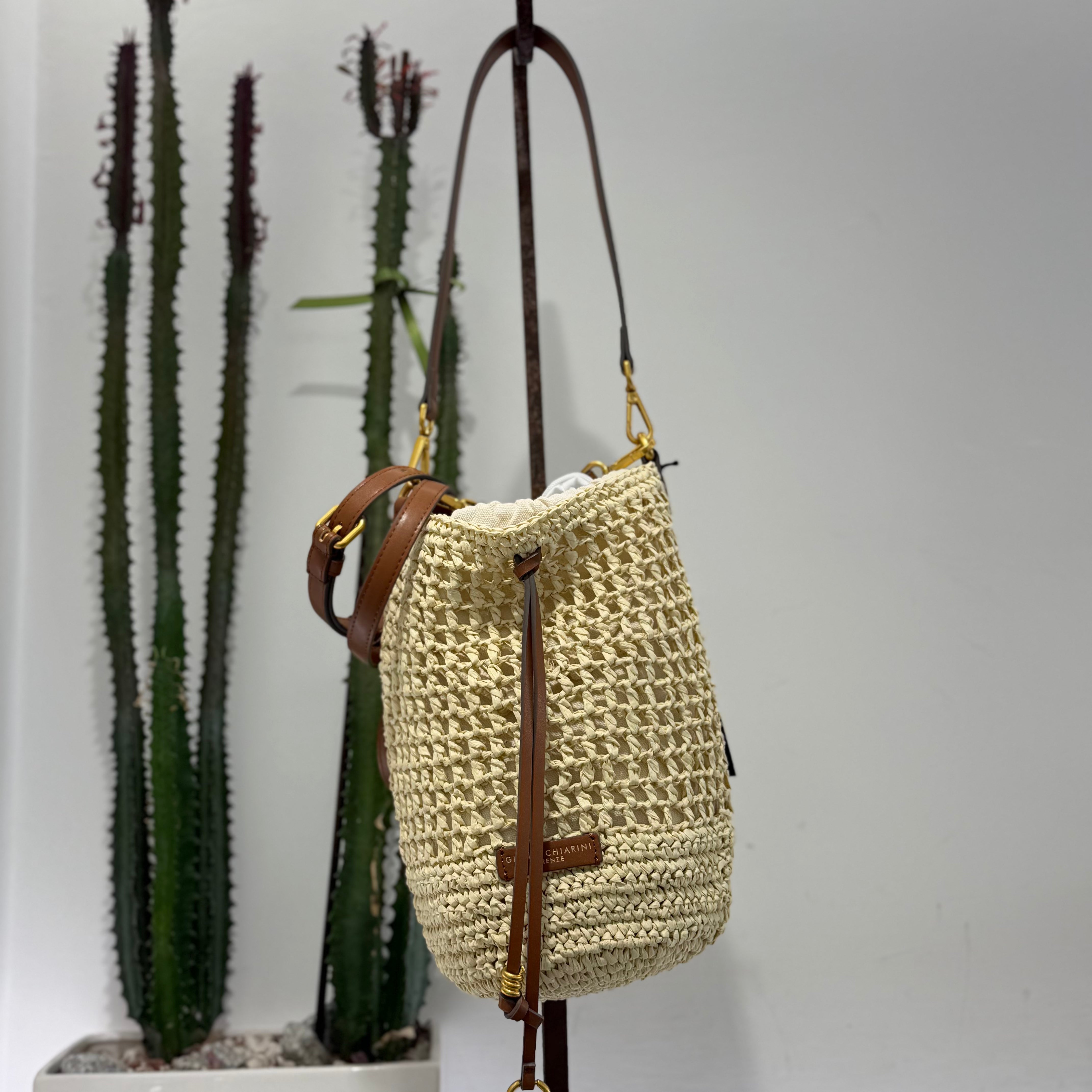 Gianni Chiarini SECCHIELLO NEFELI rafia intrecciata