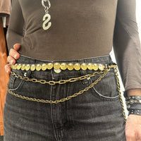 Campomaggi ANNALISA catena cintura moro oro