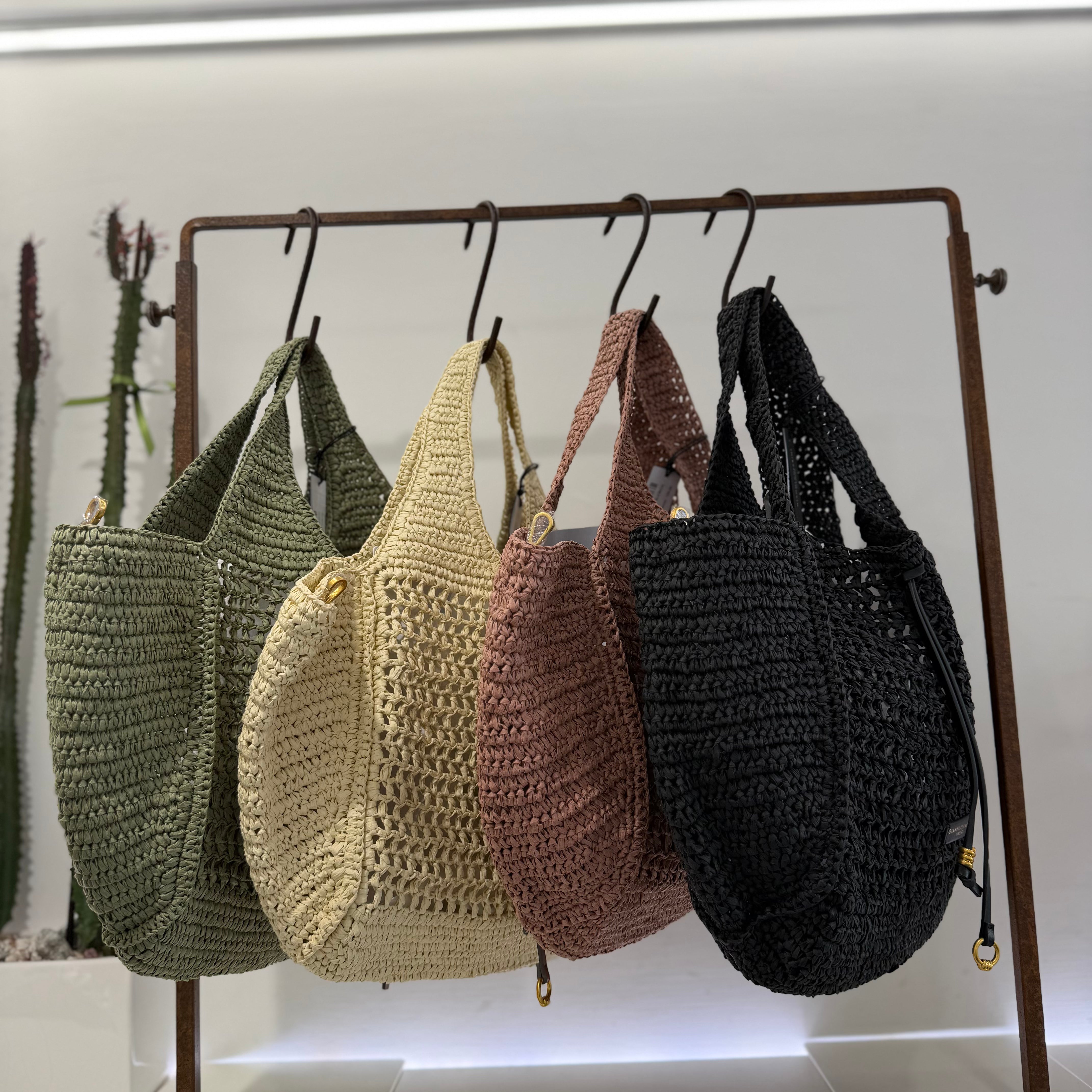 Gianni Chiarini SHOPPING NEFELI rafia intrecciata