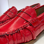 Latika mocassino modello college ROSSO