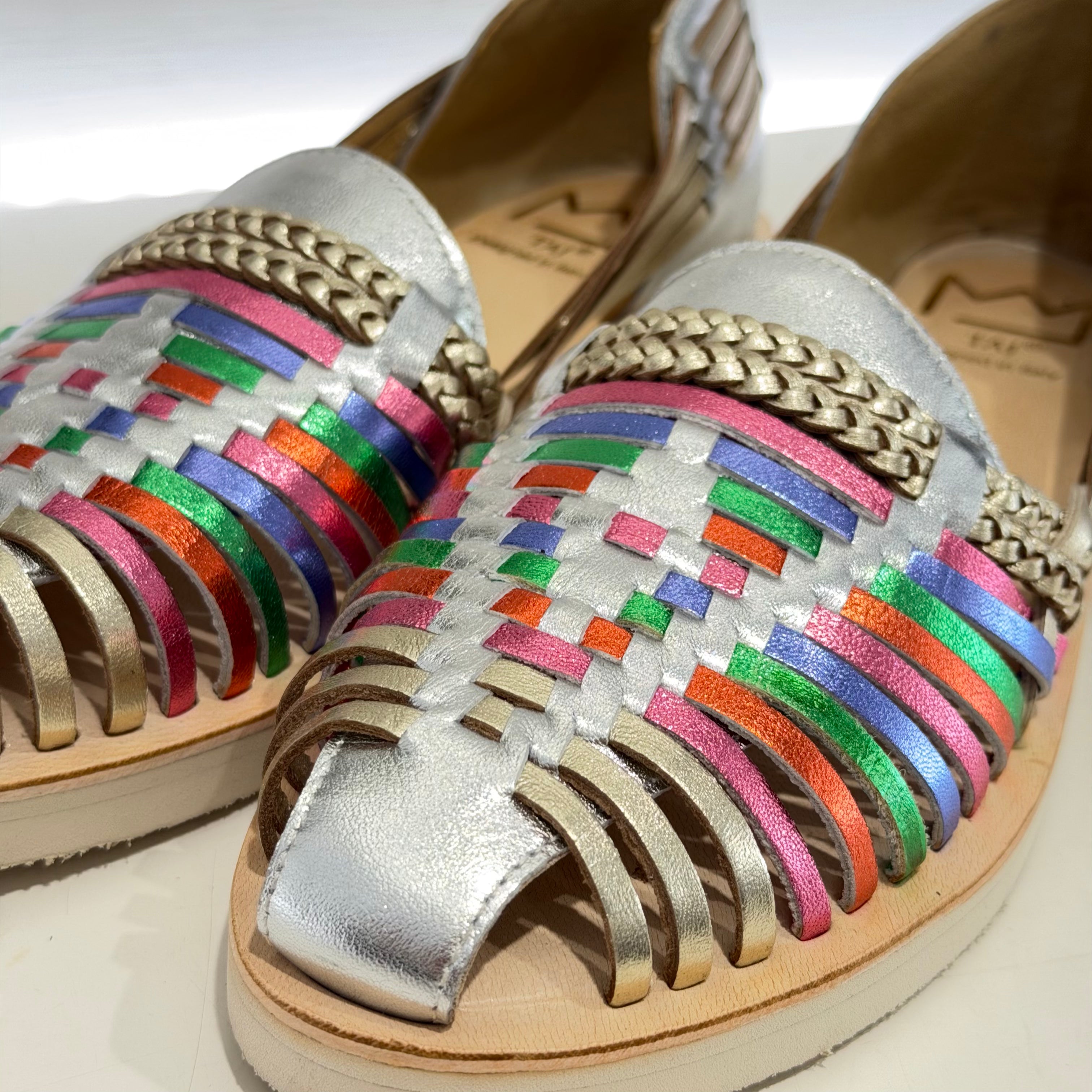 Mocassino TJ multicolor intrecciato