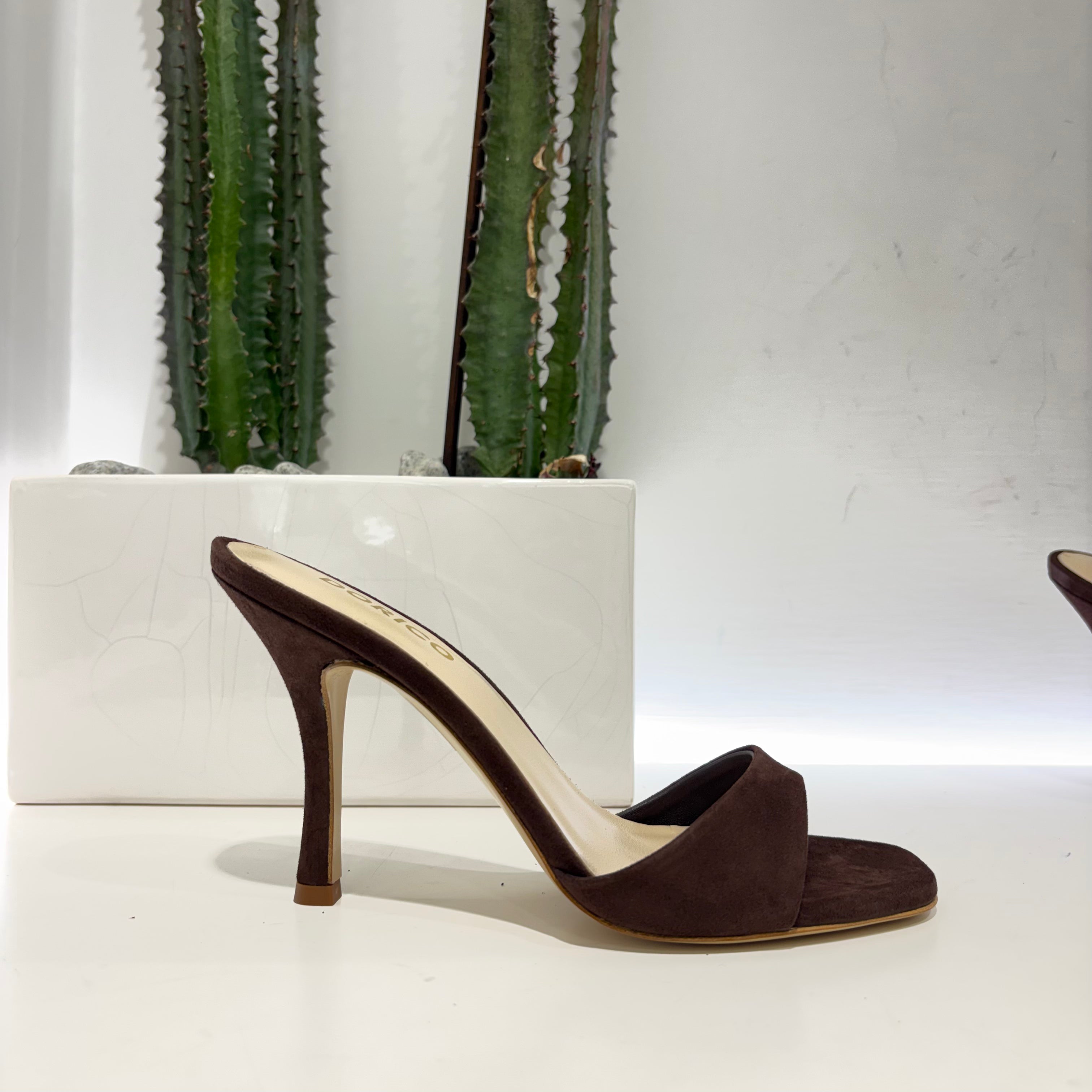 Ciabatta t. 90 suede moro