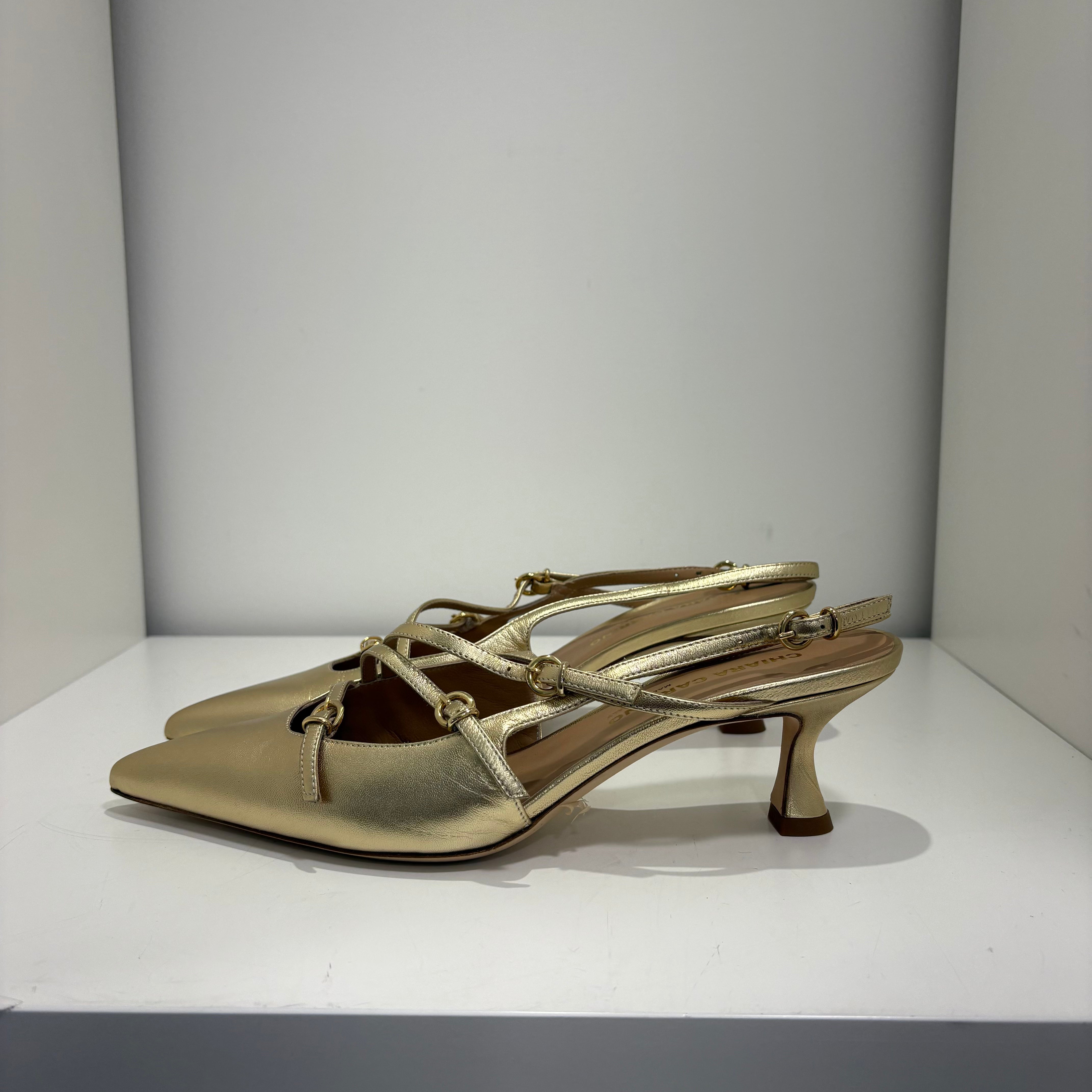 Scarpa cinturini color platino