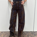 Pantalone baloon VELLUTTO moro e blu