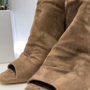 Stivaletto MONET spuntato suede color nocciola chiaro