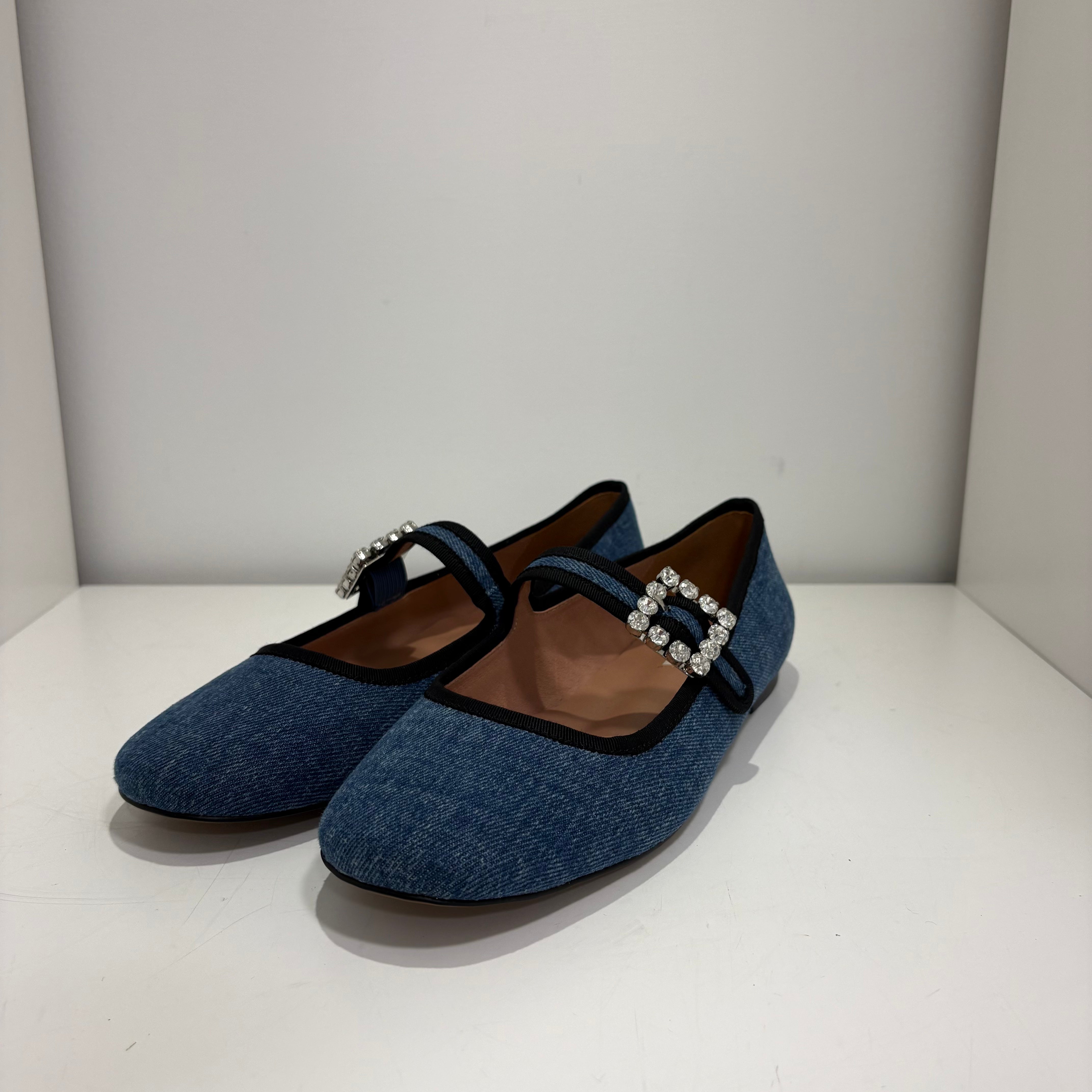 Bibilou ballerina denim strass