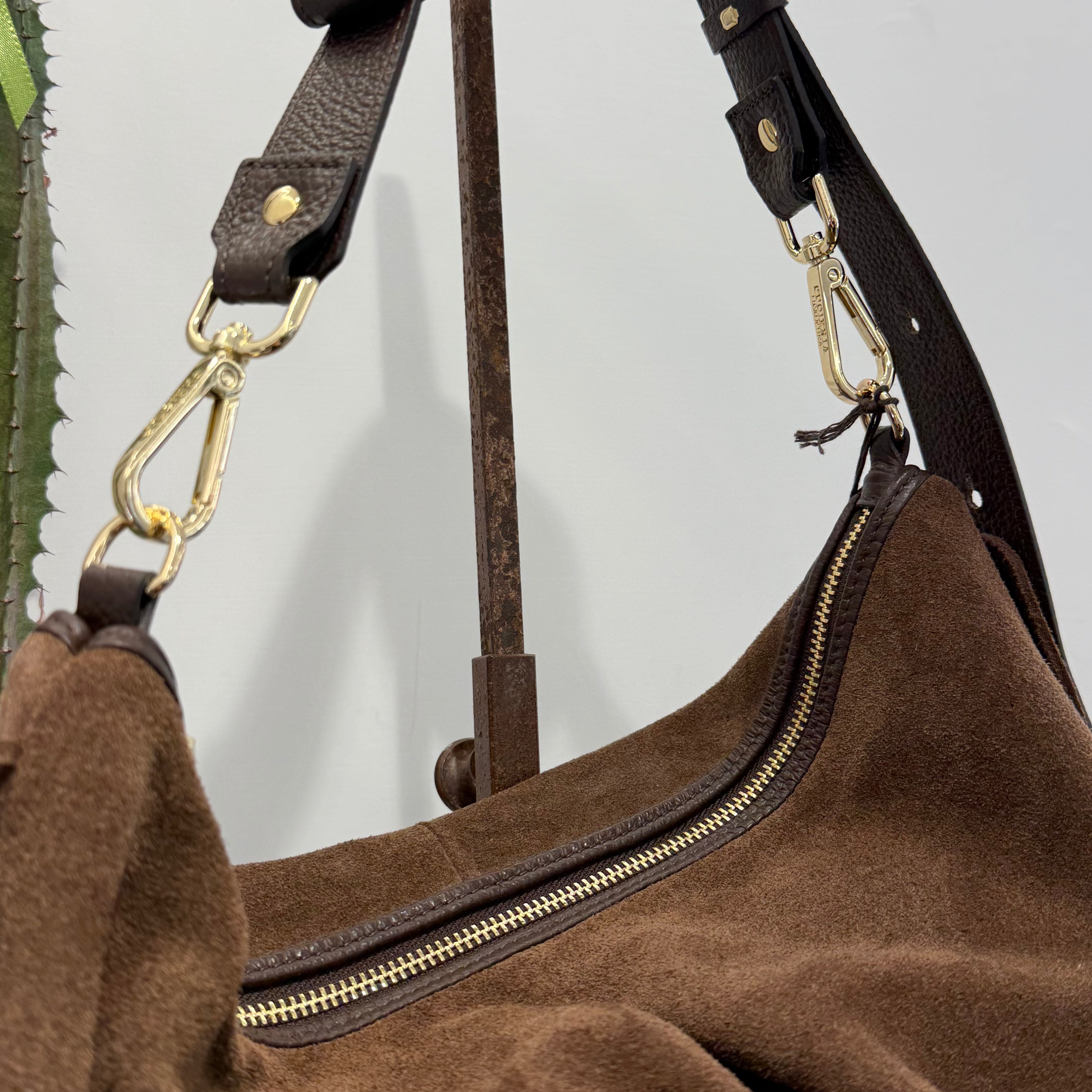 Cuoieria Fiorentina EMMA suede grande moro