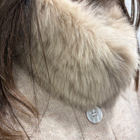 KIKISIX mantella COLLO PELLICCIA