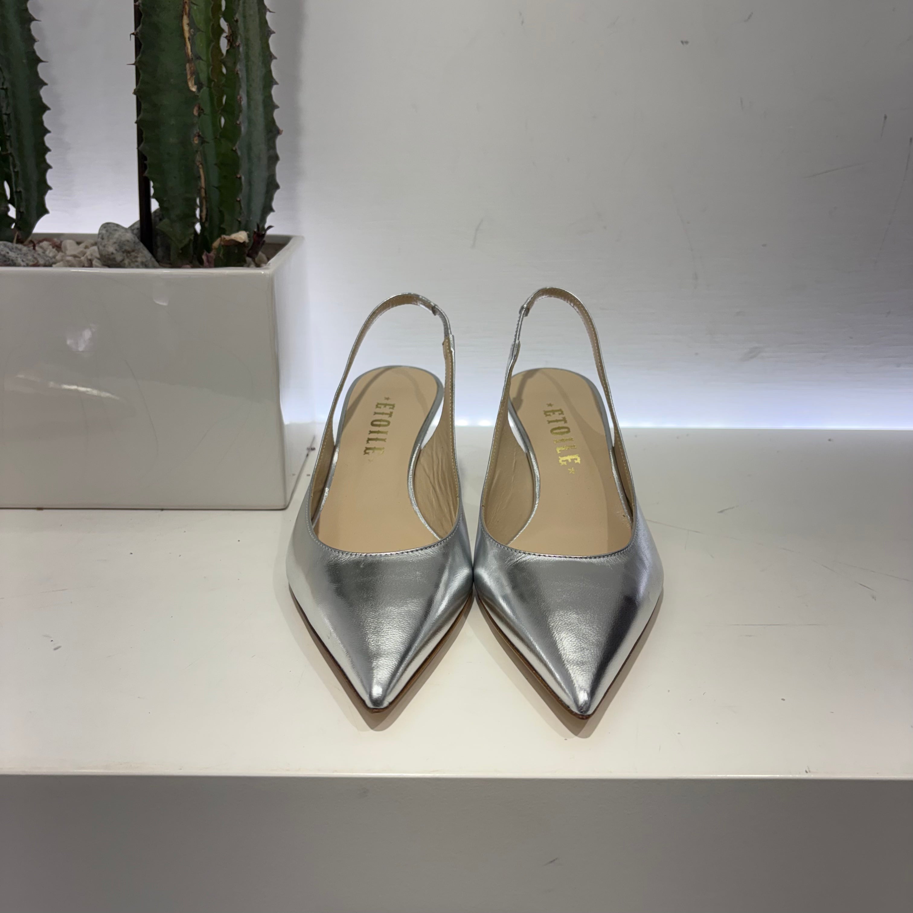 Scarpa elastico t.50 ARGENTO
