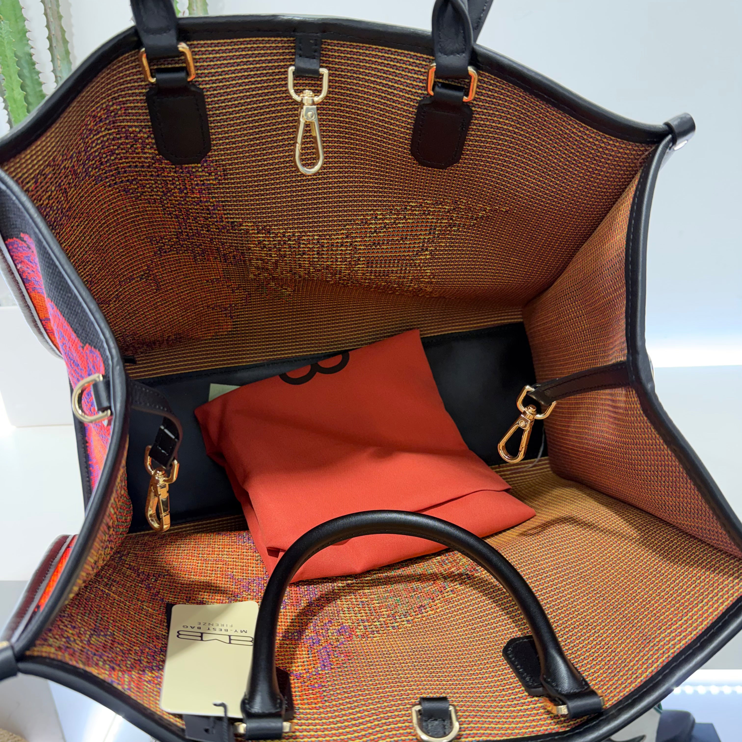 Borsa ATENA FISH & FLOWERS ETHOLOGY grande