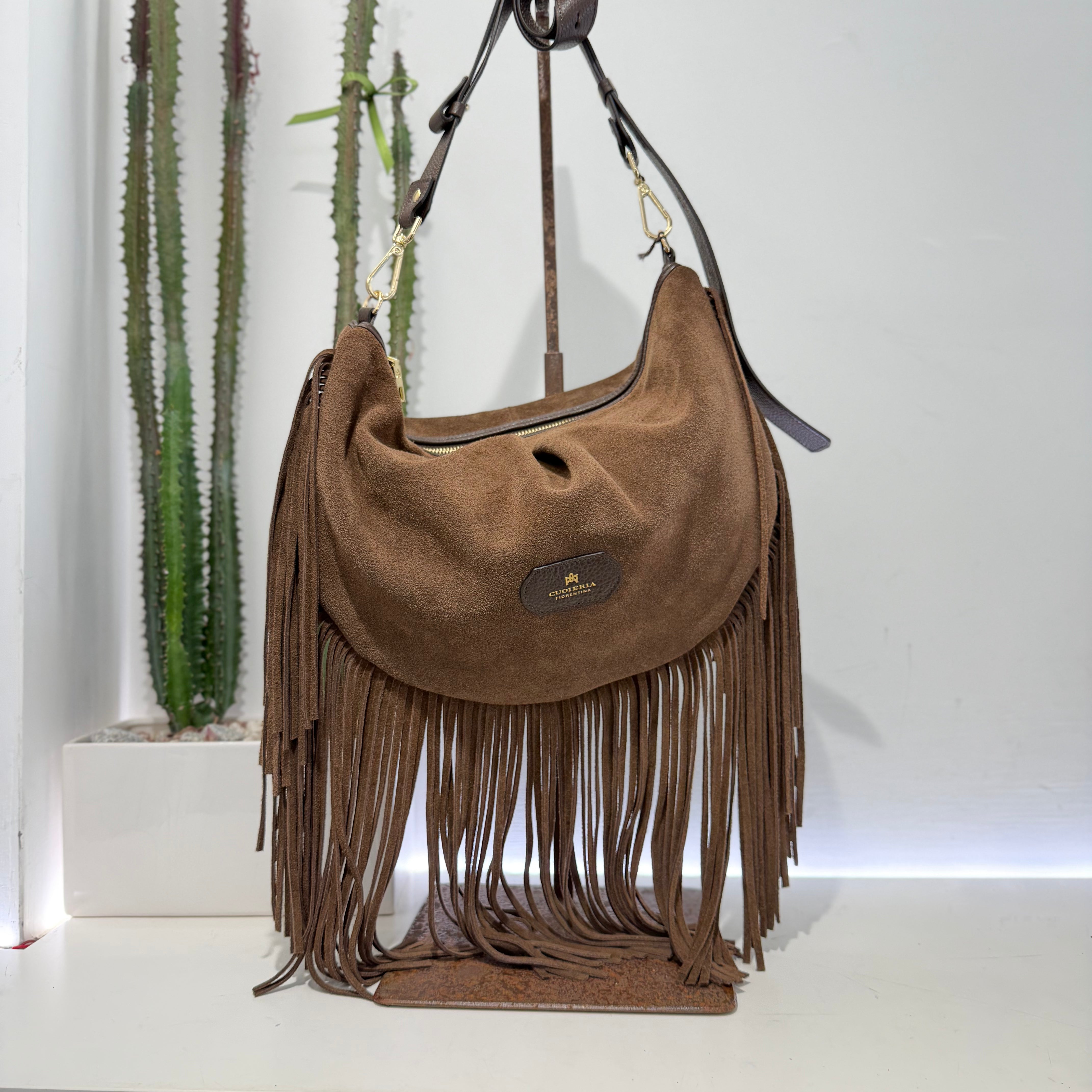 Cuoieria Fiorentina EMMA suede grande moro