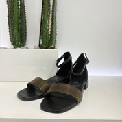 S.Piero sandalo nero t. 2cm