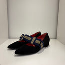 Pas de rouge ballerina fiocco blu e beige