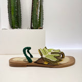 Sandalo Palm Sling Back verde