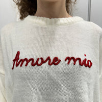Maglione AMORE MIO bianco
