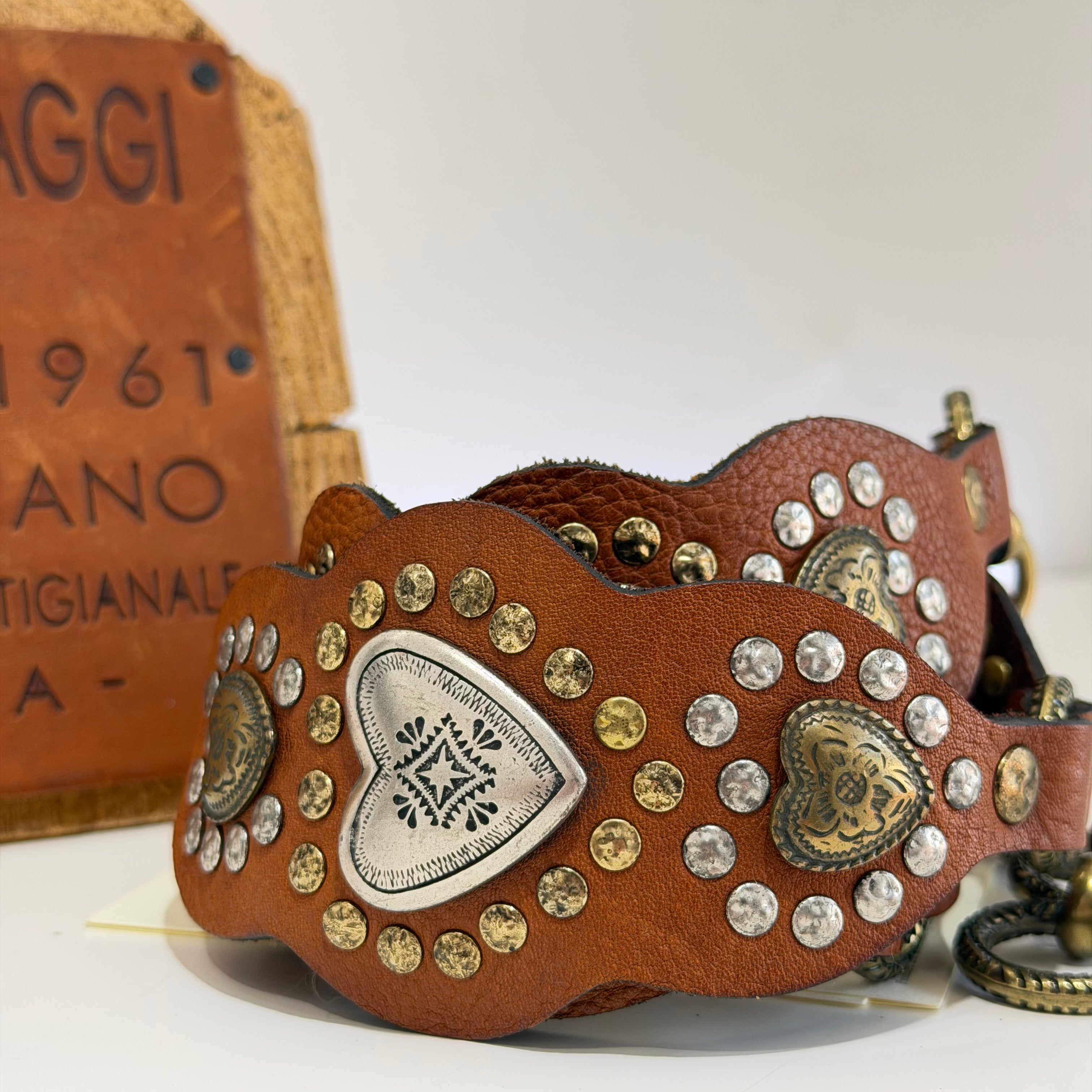 Campomaggi cintura CUORE cognac