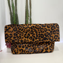Alberto Luti borsa MAXI POCHETTE stampa leo