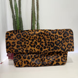 Alberto Luti borsa MAXI POCHETTE stampa leo
