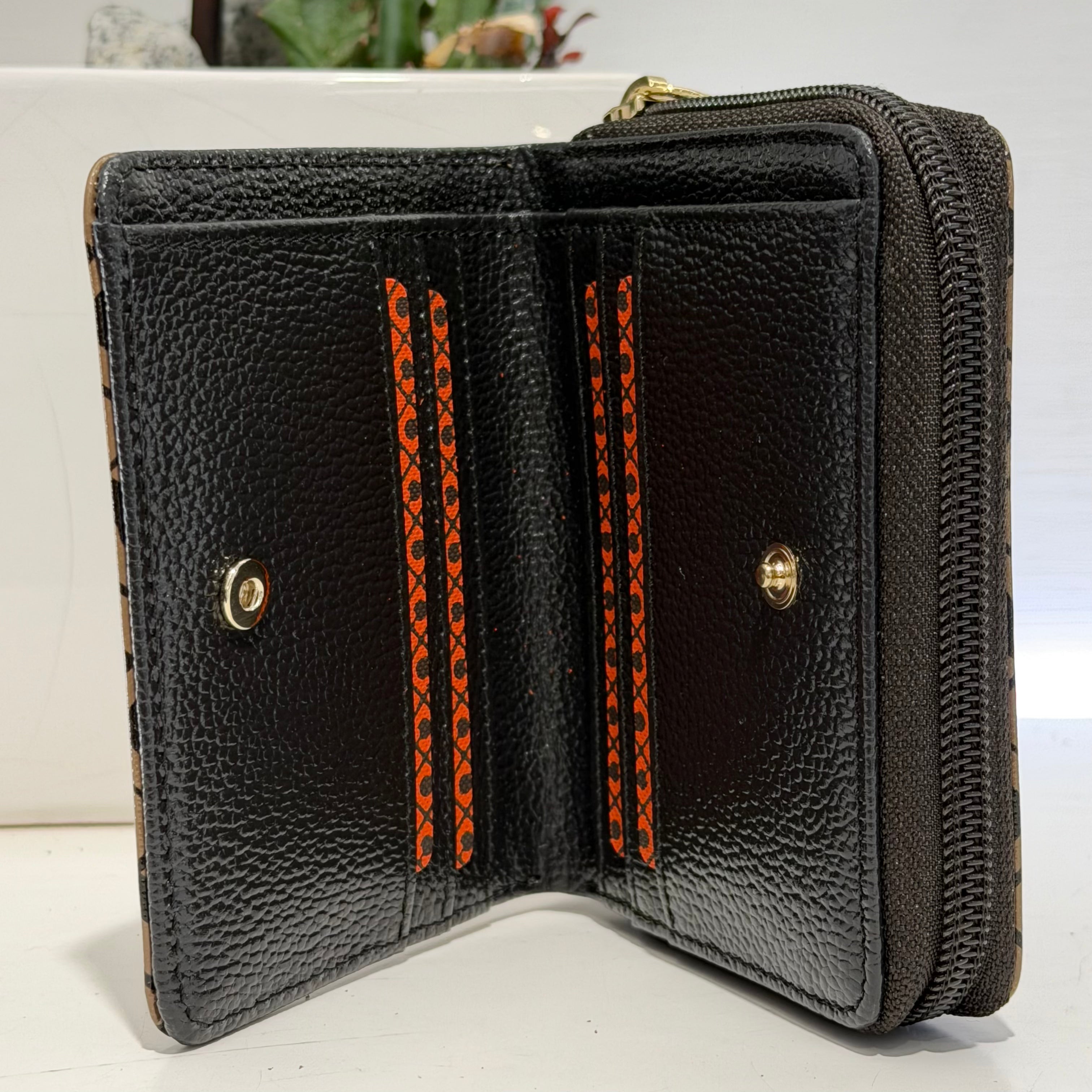 Gherardini Portafoglio ZIP ROUND SMALL GLOSSY TOFFEE