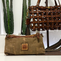 Campomaggi borsa VALERIA vacchetta tinta in capo con bustino interno in tessuto laminato