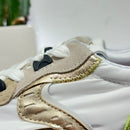 Voile Blanche CLUB sneaker bianca LIME dettagli oro e celeste