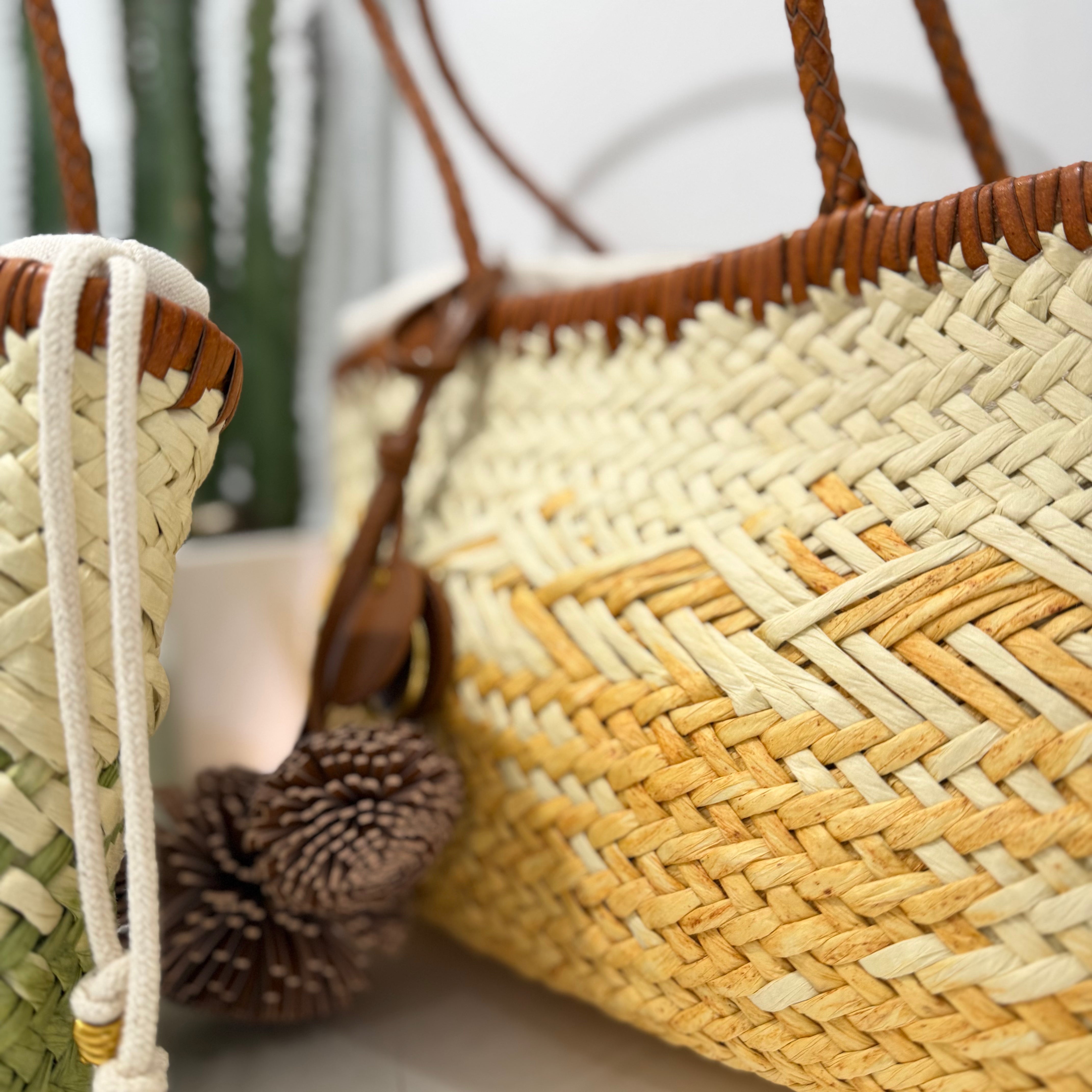 Gianni Chiarini borsa PALOMA RAFIA intrecciata dimensione media