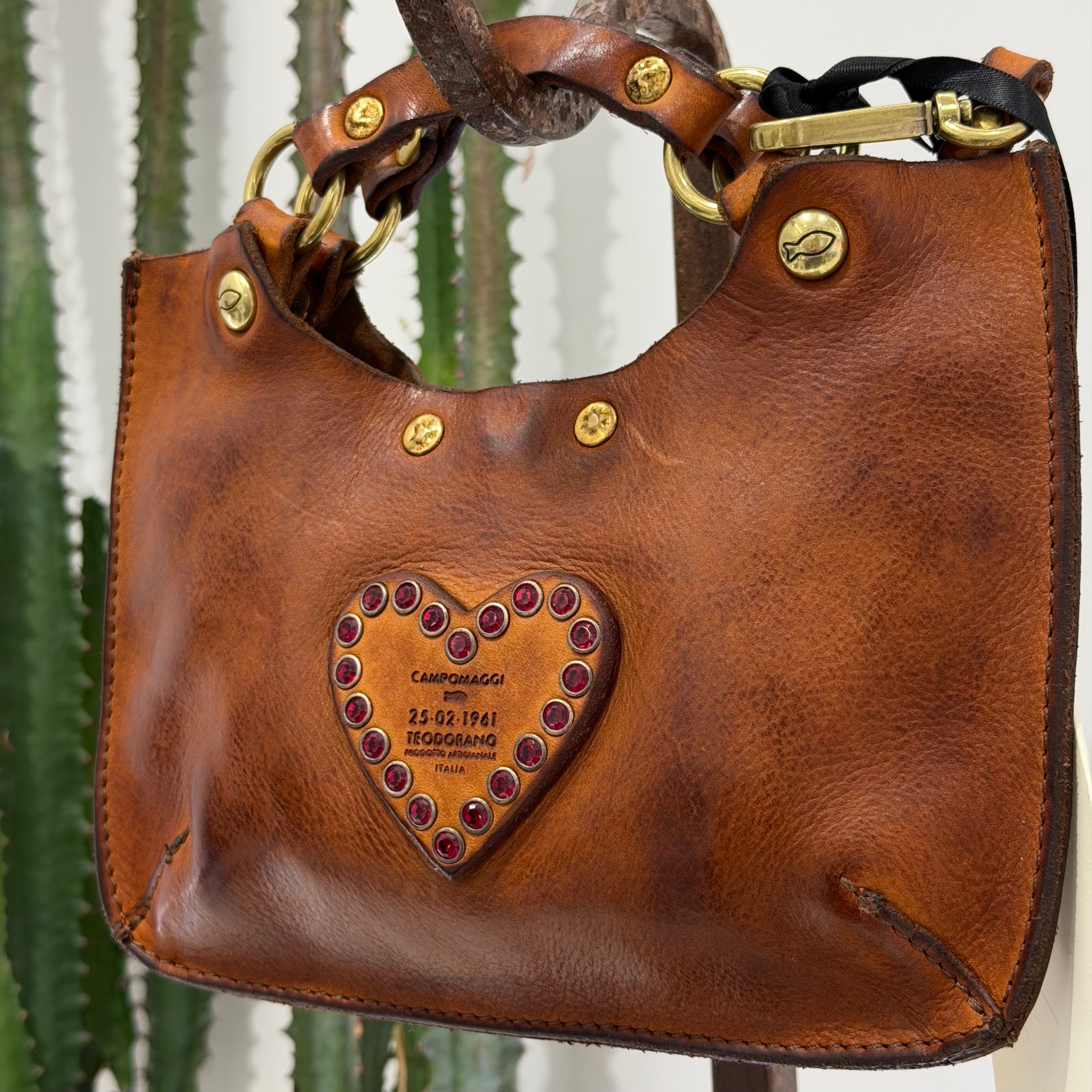 Campomaggi borsa LUIGIA CUORE cognac