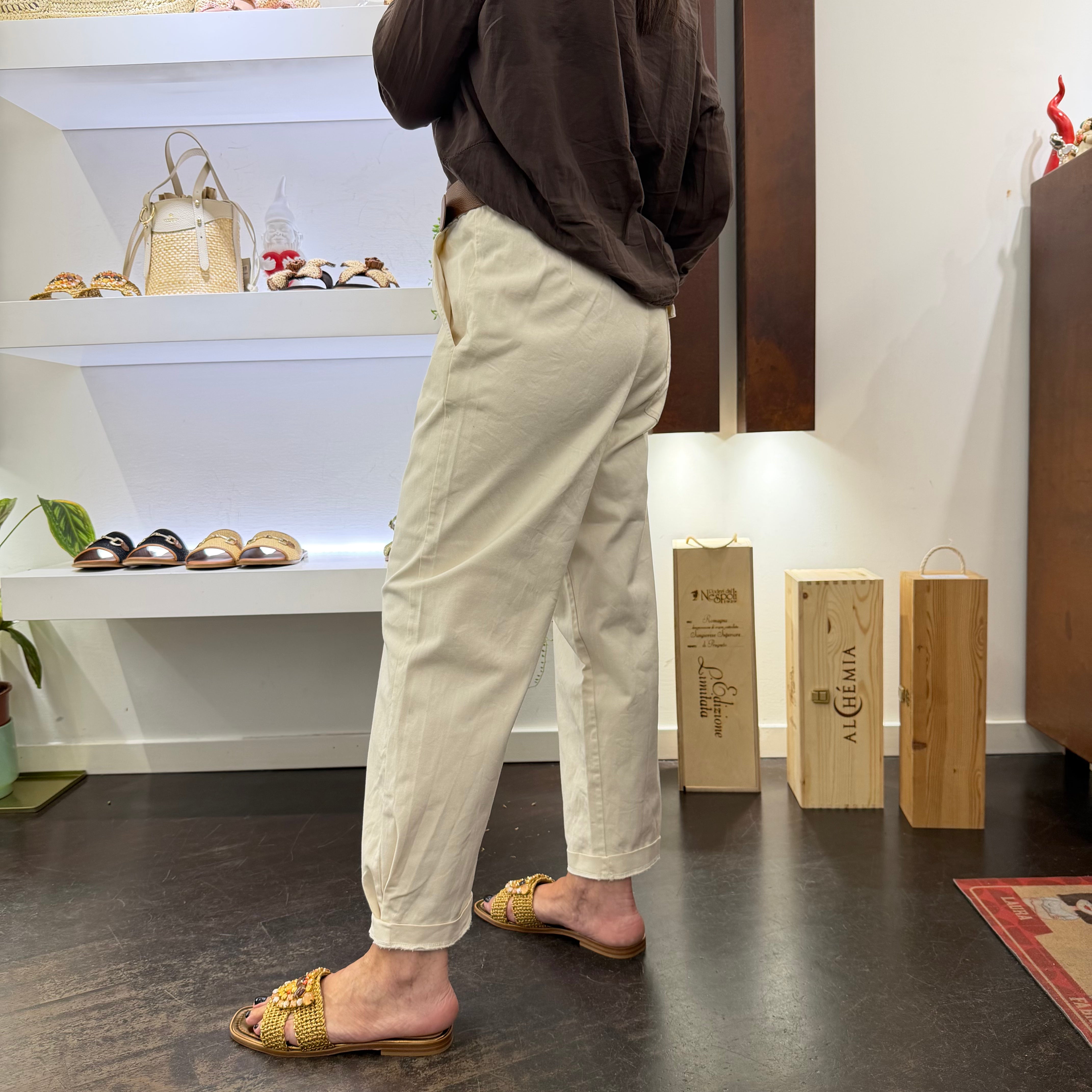 Kikisix Pantalone VERONICA panna