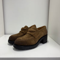 Mocassino camoscio moro t. 5 cm