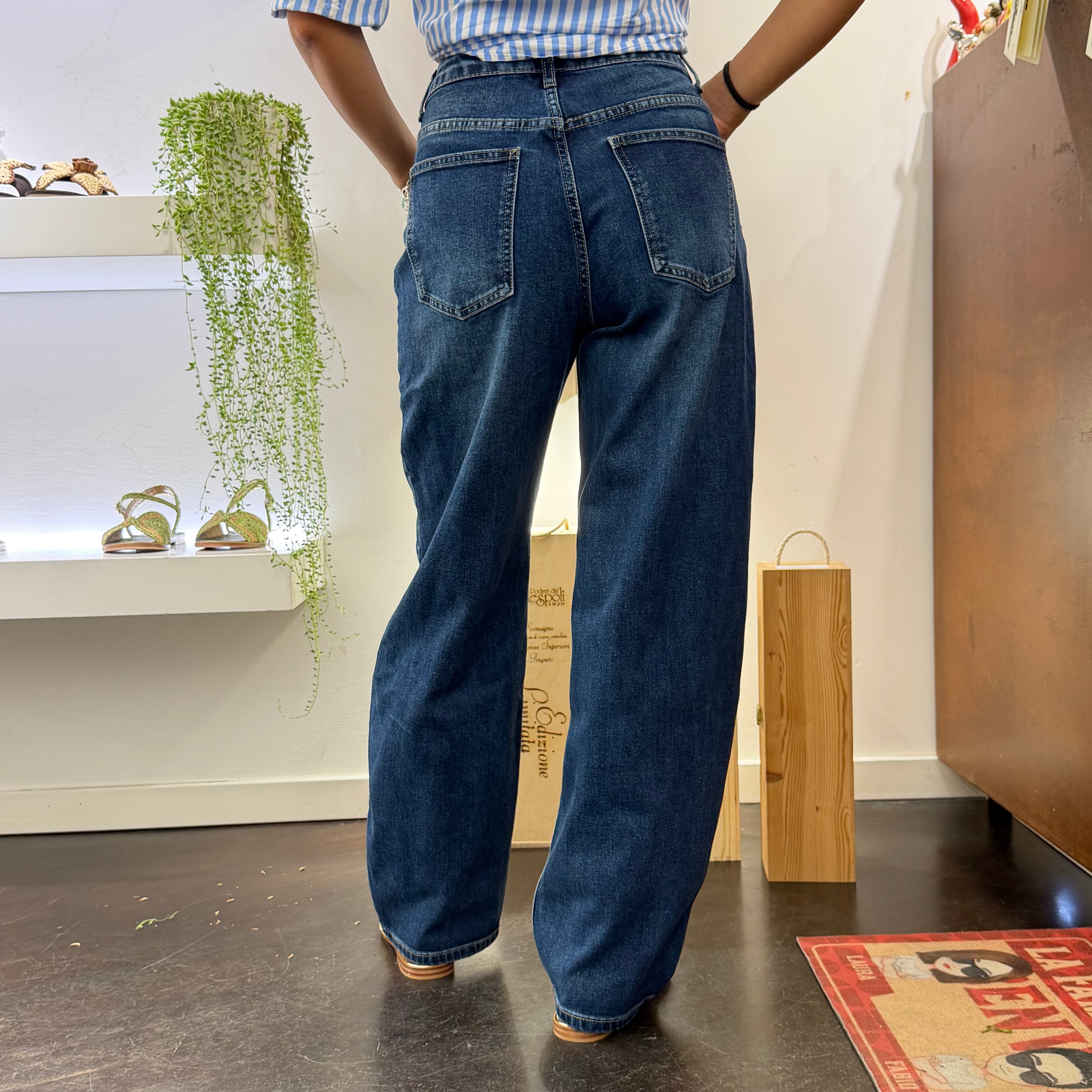 Jeans balloon LUDOVICA lavaggio scuro