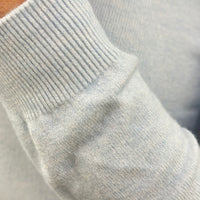 KIKISIX maglia SCOLLO A V CELESTE