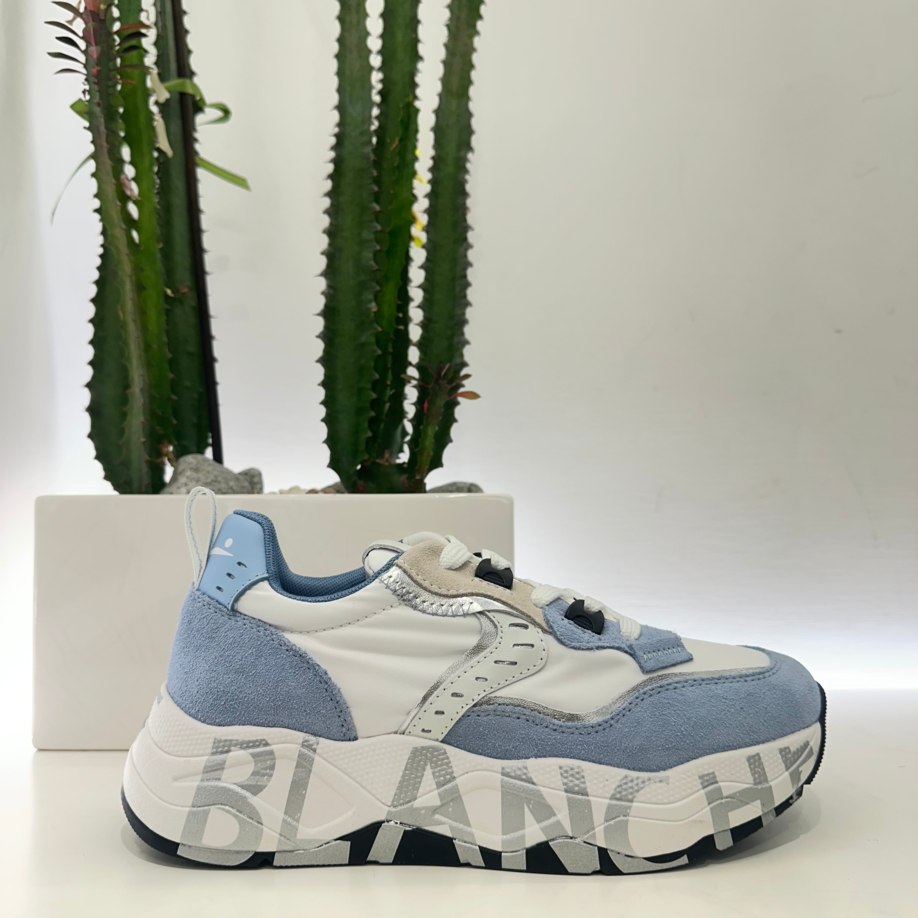 Voile Blanche CLUB sneaker celeste/bianco