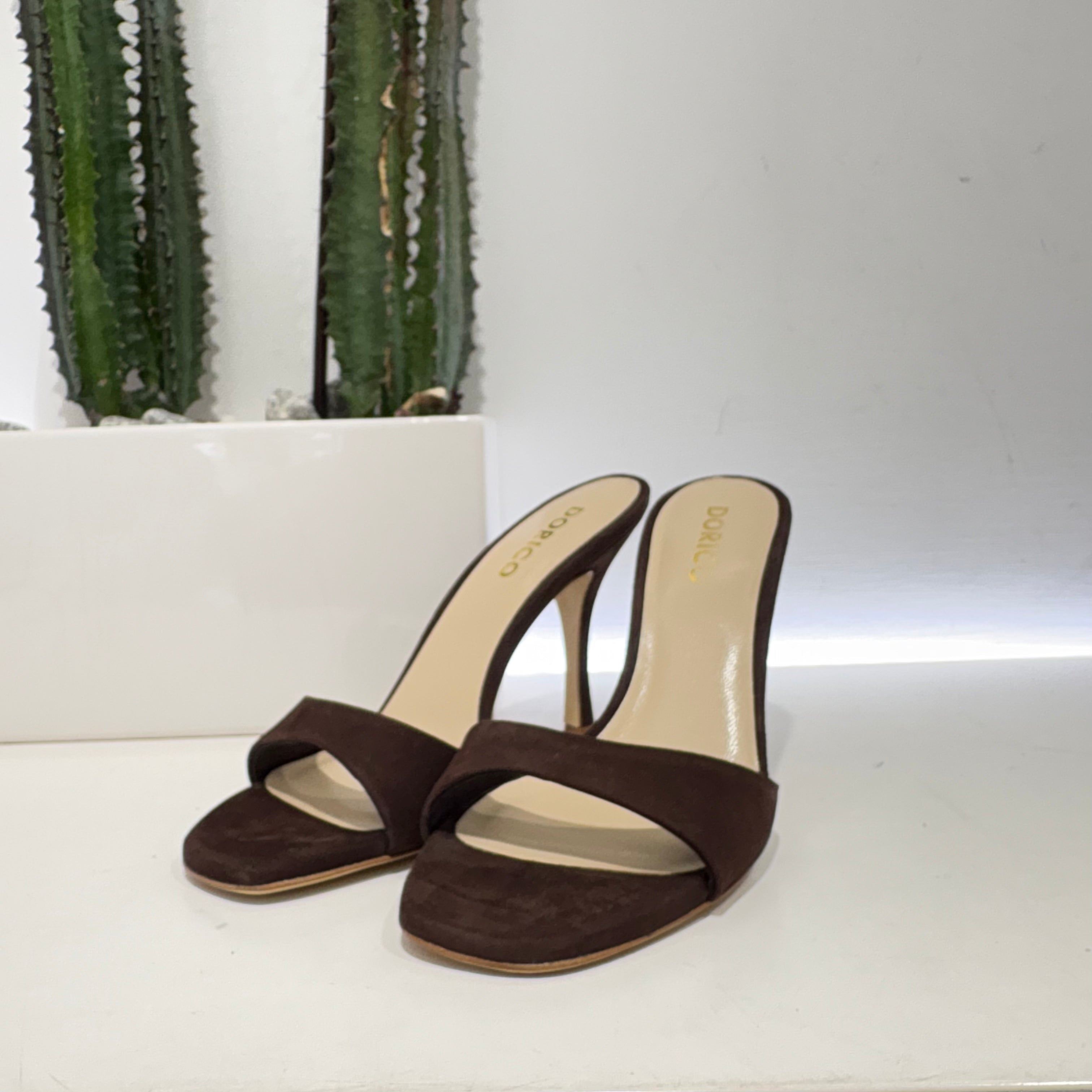 Ciabatta t. 90 suede moro