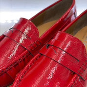 Latika mocassino modello college ROSSO