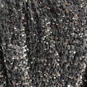 Gonna louguette paillettes grigio scuro/argento