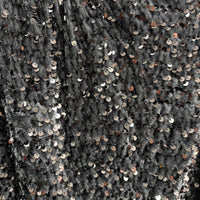 Gonna louguette paillettes grigio scuro/argento