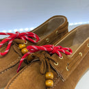 ANTICA BOTTEGA mocassino PERLINE suede cuoio