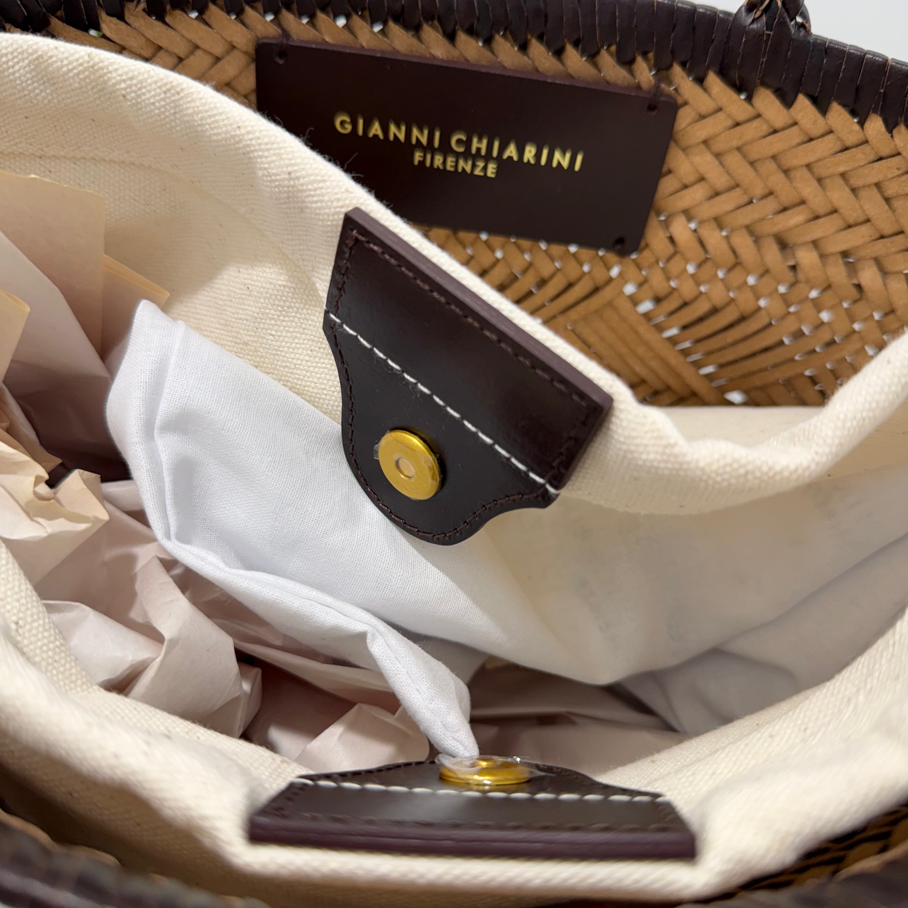 Gianni Chiarini borsa PALOMA PELLE intrecciata dimensione media