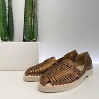 Mocassino TJ bronzo intrecciato