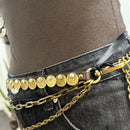 Campomaggi ANNALISA catena cintura moro oro